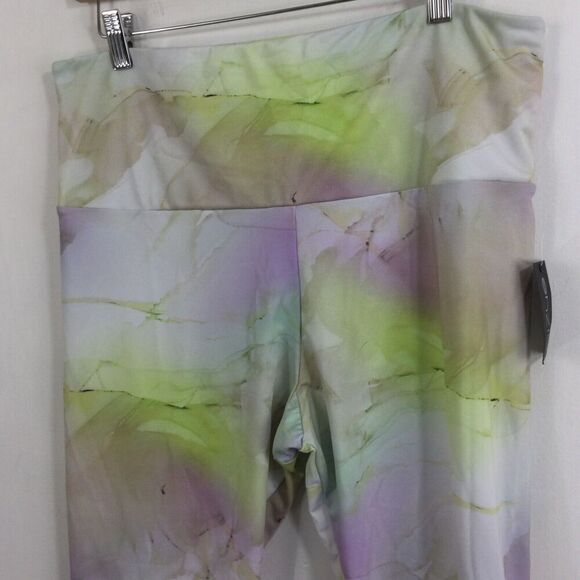 Onzie Womens White Journey Printed High-Rise Wide Waist Legging Pants Sz 1X NWT - Picture 2 of 10